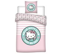 Juego de cama Hello Kitty Rose Just Be You, funda nórdica de 140 x 200 cm + funda de almohada de 65 x 65 cm, polialgodón