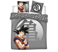 Aymax - Juego de cama doble Dragon Ball Z, funda nórdica reversible para 2 personas, 240 x 220 cm y 2 fundas de almohada de 65 x 65 cm, polialgodón