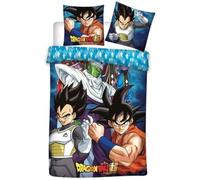 Aymax Juego Ropa de Cama 90cm Dragon Ball Super: Funda de Nórdico y Funda de cojín