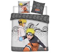 Aymax Naruto - Juego de funda nórdica reversible (240 x 220 + 2 fundas de almohada de 65 x 65 cm), diseño de Naruto