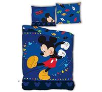 AYMAX S.P.R.L. Disney, Juego de Cama (Funda nórdica de 140 x 200 cm y Funda de Almohada de 63 x 63 cm), diseño de Mickey Mouse