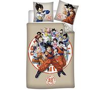 AYMAX S.P.R.L. Dragonball - Juego de Cama Infantil (Funda nórdica de 140 x 200 cm y Funda de Almohada de 65 x 65 cm, algodón) (RD-RS051023)