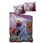 AYMAX S.P.R.L. Juego de Ropa de Cama Infantil de Frozen, Funda nórdica de 140 x 200 cm y Funda de Almohada de 63 x 63 cm