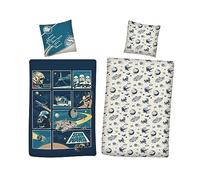 AYMAX Star Wars - Juego de cama reversible (2 piezas, 135 x 200 cm, 80 x 80 cm), multicolor