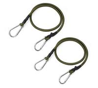 AYMQC Cuerdas Elásticas con Mosquetón Cuerdas Bungee Multiusos Tensoras de Equipaje para Coche Motocicleta Bicicletas Camping Lonas 90cm 2 Piezas