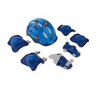 Aymzbd 1 Casco Protector Infantil con Rodilleras Coderas Muñequeras Estructura Duradera Y Cómoda para Niños Adecuado para Patinaje Deportes Extremos Ciclismo, Azul