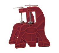 Aymzbd 1 Par Ski Snowboard Vises Base para Afinado de Bordes Y Cera Soporte de Tablas de Fácil Uso con Accesorios Herramienta de Reparación Portátil Adecuado, Rojo