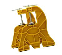 Aymzbd 1 Par Ski Snowboard Vises Base para Afinado de Bordes Y Cera Soporte de Tablas de Fácil Uso con Accesorios Herramienta de Reparación Portátil Adecuado, Amarillo