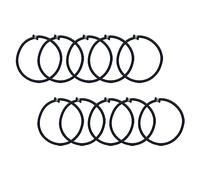 Aymzbd 10 Piezas Cuerda Elástica para Cordón Repuesto Bungee Accesorios Antirruido Látex Resistente para Trampolines Indicada para Gimnasio Camping, Negro