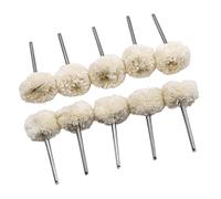 Aymzbd 10 Piezas Ruedas Pulidoras Algodón Herramienta Rotativa Cepillo Función Pulido Aplicable para Superficies Metálicas Joyería Acero Vidrio Madera
