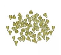 Aymzbd 100 Piezas Topes para Anzuelo de Pesca Terminales Accesorios con Perlas Soporte para Micro Giratorio Y Anillos Rápidos Goma Fijadoras, 200 Piezas, 3,5x3mm
