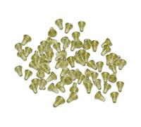 Aymzbd 100 Piezas Topes para Anzuelo de Pesca Terminales Accesorios con Perlas Soporte para Micro Giratorio Y Anillos Rápidos Goma Fijadoras, 100 Piezas, 3,5x3mm