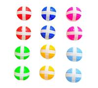 Aymzbd 12 Piezas Pelotas Adhesivas Mini Golf Juguete Deportivo de Lanzamiento Ligero Material Nylon PP Adecuado para Reemplazo y Actividades, Cinta Blanca