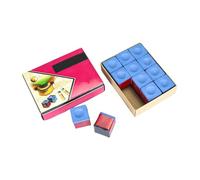 Aymzbd 12 Piezas Tizas de Billar Accesorios para Taco de Pool Prácticos Portátiles Mejora de Juego Adecuado para Torneo Club Bar Hogar Regalo, Style a