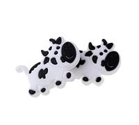 Aymzbd 2 Piezas Amortiguador de Raqueta de Tenis Absorbedor de Impactos Antivibración Accesorios de Silicona Forma Animal Adecuados para Jugadores Regalo Com, Vaca Blanca, Tal como se Describe