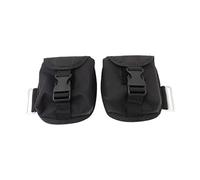 Aymzbd 2 Piezas Bolsillo Lastre Buceo Bolsa Vacía Reemplazo Transportador Universal Cinturón Cintura Nylon Resistente Hebilla Ajustable Adecuado para Buceado, Negro