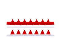 Aymzbd 2 Piezas Cubierta de de Caballo Decoración Festiva para Caballos Accesorios para Montar Tela Suave con Adecuado para Reuniones Navideña, Blanco Y Rojo