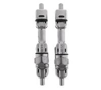 Aymzbd 2 Piezas Portacarretes de Pesca Asiento de Carrete de Pesca Soporte para Reparación de Cañas con Acero Inoxidable Adecuado para Montaje Manual en Caña, Blanco