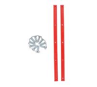 Aymzbd 2 Piezas Protector Skateboard Tiras Absorción Golpes Bordes Repuesto para Scooter Eléctrico y Automóvil Adecuado para Protección y Decoración, Rojo