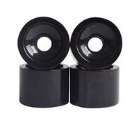 Aymzbd 4 Piezas Ruedas Skateboard Rodillos Longboard Ruedas PU Soporte de Reparación Resistente Al Desgaste Adecuado para Patineta Infantil Mini Cruiser Long, Negro