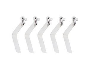 Aymzbd 5 Piezas Clips de Resorte Tubo Embrague Telescópico Acero Inoxidable Pasador de Varilla para Carpa Adecuado para Actividades, 4MM