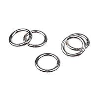 Aymzbd 5 Piezas Llaveros con Mosquetón Redondo Seguro Accesorio para Llave Tipo Gancho Clip de Cierre Rápido Y Material Anticorrosión Adecuado para Decoració, 25 mm