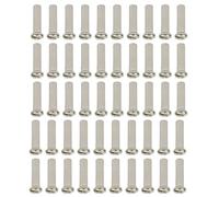 Aymzbd 50 Piezas Niples de Rueda para Bicicleta Tapas de Radio Cubiertas de Latón Ligeras Accesorios Útiles Adecuados para BMX Recorridos Al, Argén, 16mm 14G