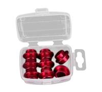 Aymzbd 8 Espaciadores de Rodamientos para Patines en Línea, Accesorios de Buje, Piezas para Ejes, Rojo