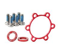 Aymzbd Adaptador de Buje de Bicicleta Espaciador Adaptador para Bujes 15mm 100mm a 110mm Y 12mm 142mm a 148mm Fabricado en Aleación para Entrenamiento Y Comp, 3 mm Rojo