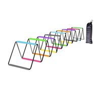 Aymzbd Agility Ladder Plegable para Entrenamiento Físico Escalera Deportiva Que Mejora Velocidad Y Equilibrio Fabricada con Acero Y Correa Tejida Resistente, 20 Rejillas, 800 Cm X 40 Cm