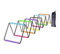 Aymzbd Agility Ladder Plegable para Entrenamiento Físico Escalera Deportiva Que Mejora Velocidad Y Equilibrio Fabricada con Acero Y Correa Tejida Resistente, 12 Rejillas, 480 Cm X 40 Cm