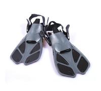 Aymzbd Aletas de Natación para Adulto de Pala Larga con Ajuste Adaptable Diseño sin Talón Tracción Estable y Control del Aleteo Combinación de y PP Adecuadas , Gris , S/MD