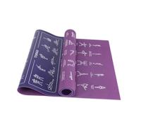 Aymzbd Alfombra de Ejercicio Antideslizante para Estiramiento Corporal en PVC, PÚrpura