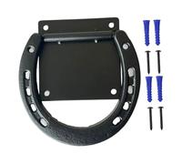 Aymzbd Anillo de para Caballos, Herrajes Negros, Pernos de Expansión de 3 X 3 Pulgadas, Montaje Estable