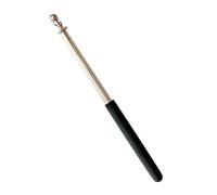 Aymzbd Asta Telescópica Extensible de Acero Guía Bandera con Doble Anillo de Sujeción Adecuada para Profesores Excursiones Escolares Picnics, Negro, tal como se describe