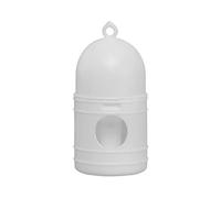 Aymzbd Automático para Palomas Fuente para Bebida de Aves Vasija para Comedero Automático Fácil de Apto para Tiendas Hogar y, Blanco