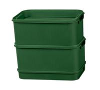 Aymzbd Bandeja para Germinación de Brotes de Legumbres Recipiente para Germinación Hidropónica Caja Almancenaje con Drenaje Multifuncional Bandeja Germinador, de Color Verde Oscuro