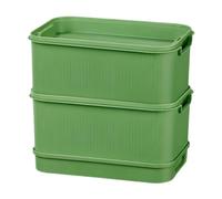 Aymzbd Bandeja para Germinación de Brotes de Legumbres Recipiente para Germinación Hidropónica Caja Almancenaje con Drenaje Multifuncional Bandeja Germinador, Verde