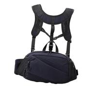 Aymzbd Bolsa de Pecho con Soporte para Equipo de Pesca, Ligera, Ideal para Entrenamiento, con Varios Compartimentos para Todos, Azul Oscuro