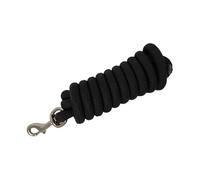 Aymzbd Cabestro Cuerda para Caballo Cuerda de Longe Línea Correa de Nylon Firme Cuerda de Manillar con Liberación Rápida Adecuada para Entrenamiento Paseo Co, Negro