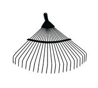 Aymzbd Cabezal de Rastrillo para Hojas con 22 Dientes Metálicos Resistente Al Uso para Reemplazo Y Recogida de Hojas Palos Y Residuos Adecuado para Césped Y, 40cmX40cm