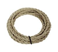 Aymzbd Cable Colgante Vintage para Lámpara Cordón Artesanal de Estilo Retro Cable para Proyectos de Iluminación Material Resistente de Cobre Adecuado para Am, Blanco