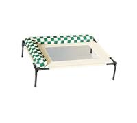 Aymzbd Cama Elevada para Perros Cama Elevada Mascotas Hamaca Transpirable Lavable Estructura Reforzada con Almohada de Apoyo Adecuada para Perros Y Gatos en, L Shape Small