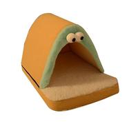 Aymzbd Casa para Gatos Cama Refugio Acolchonado Semi Cerrado con Cojín Cálido Extraíble para Limpieza Fácil Adecuada para Mascotas Que Buscan Comodidad Y Pro, L