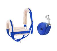 Aymzbd Cattle Traction Halter con Cuerda Guía de 300cm Cabestro Ajustable para Bovinos Arnés para Ganado Caballos Ovejas y Cabras Adecuado para Uso Agrícola, Blue L