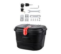 Aymzbd Cesta para Bicicleta Caja Organizadora de Bicicleta Eléctrica Cesta Trasera Impermeable con Hecha de Material Resistente Adecuada para Trans, Black Red M