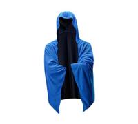 Aymzbd Cooling Poncho Portátil para Adultos y Niños Mayores Capa Toalla Absorbente Ligera con Capucha de Poliéster Función de Protección y Refrigeración, Azul