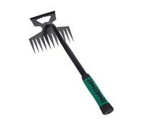 Aymzbd Desmalezador Herramienta Manual de Jardín Extractor de Malezas con Mango Ergonómico de Acero al Carbono para Remover Malezas y Aflojar Tierra, Mango Curvo