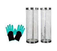 Aymzbd Equipo de Compostaje de Metal para Granja, Compostador de Lombrices Portátil para Jardín