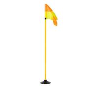 Aymzbd Equipo de Entrenamiento de Banderas de Esquina de Fútbol, con Poste de Agilidad de Fútbol con Base de Goma Redonda